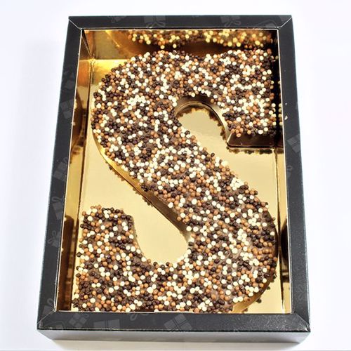 Afbeelding van Chocoladeletter GK7 Crispy S