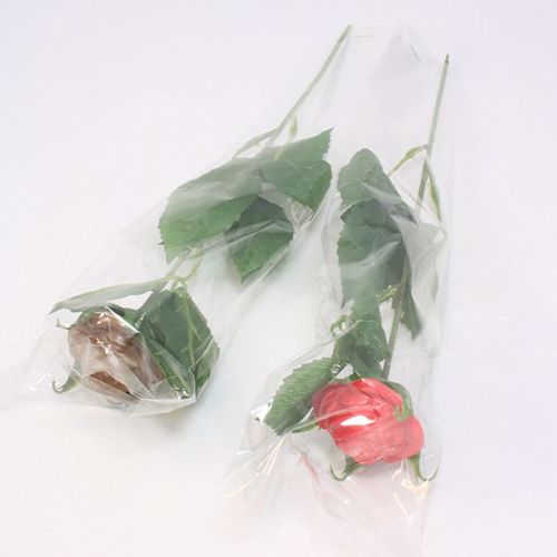 Afbeelding van Chocolade roosjes in folie