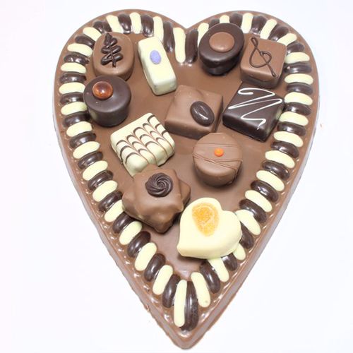 Afbeelding van Hart met 11 bonbons