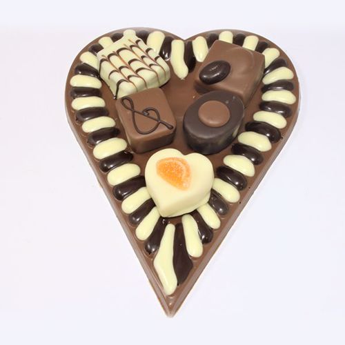 Afbeelding van Hart met 5 bonbons