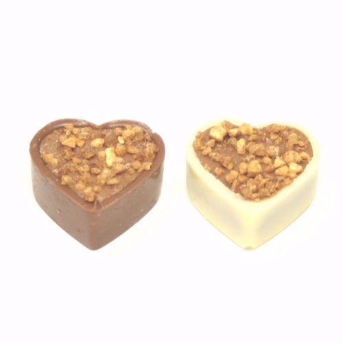 Afbeelding van Hartjes praliné vormbonbon
